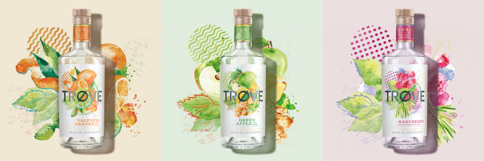 Butterfly Cannon 为新的低酒精、低热量烈酒品牌 TRØVE 创造设计  创意热潮 (5).jpg