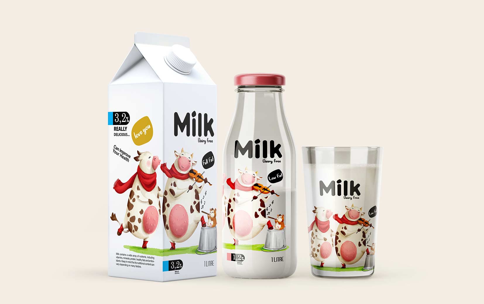 牛奶包装设计-品牌标志设计6