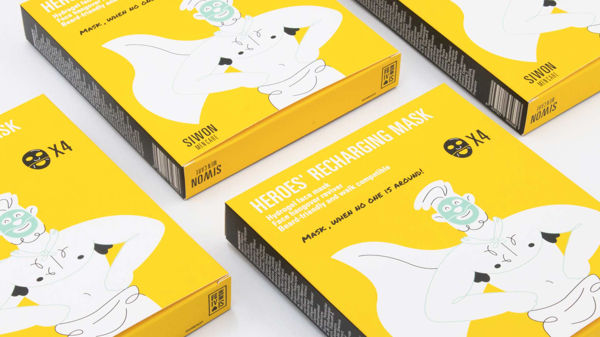 男士护理产品系列插图和包装设计5 男士护理产品系列插图和包装设计5