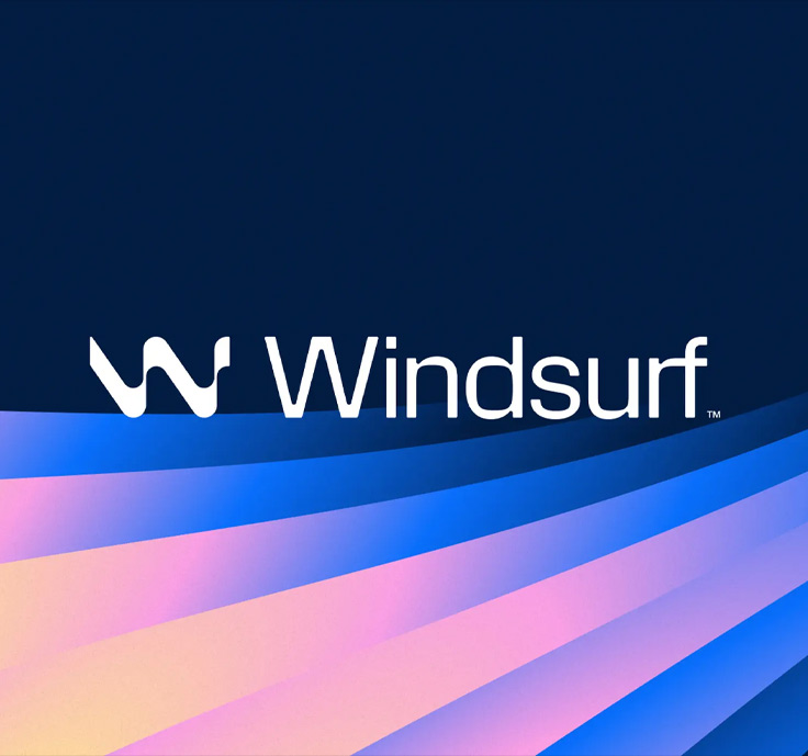 AI编程科技公司Logo设计Windsurf 推出“颠覆科技行业品牌形象规则”的新 LOGO升级